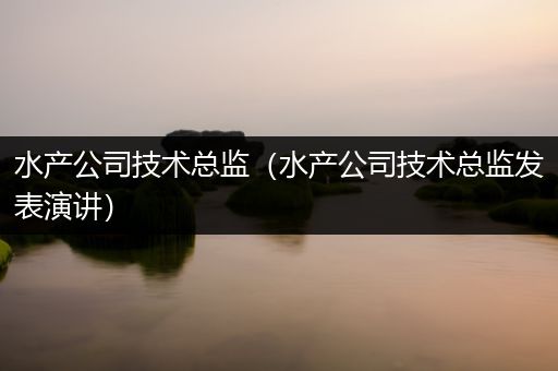 水产公司技术总监（水产公司技术总监发表演讲）